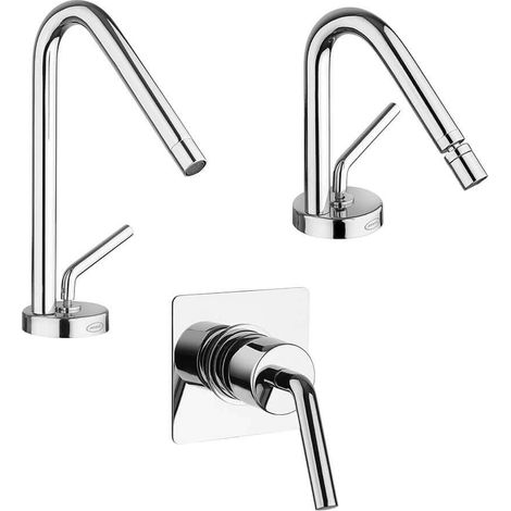 Set miscelatori lavabo bidet e incasso doccia serie Lumos Jacuzzi Rubinetteria (1/5)