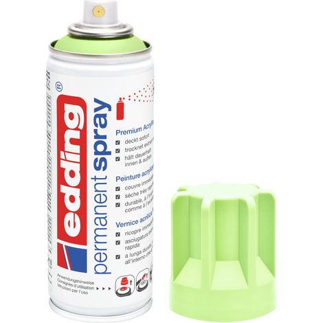 Edding - Bombe de peinture aérosol E5200 vert pastel mat - Spray 200ml – Séchage rapide, résiste aux intempéries (1/5)