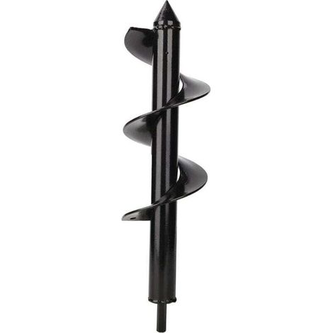 Ulisem8x30cm Tarière pour Perceuse, Tariere Jardin Perceuse, Forets de Jardin en Spirale, Outil de Plantation pour Faire Rapidement Trou et Planter des Fleurs Arbres Arbustes