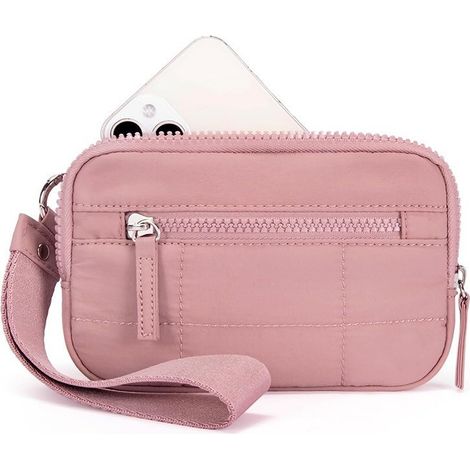 matelassé voyage celet matelassé en nylon pour femme avec 3 compartiments zippés et porte cartes de (1/5)