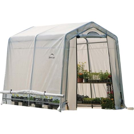 ShelterLogic Foliengewächshaus 4,32 m² weiß 240x180 cm (1/5)
