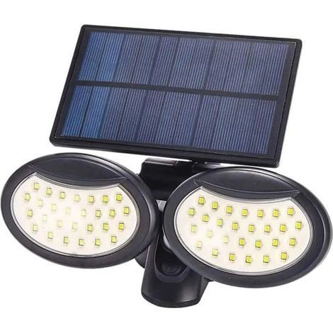 Solar Wall Sconce Outdoor, 56 LED Lampe murale Solar Security Solar Mouvement Capteur Lights - IP65 Sécurité ODIPIE (1/2)