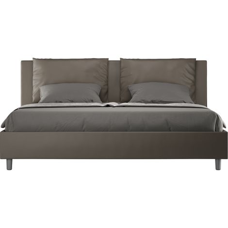 Letto Matrimoniale 160x190 cm Senza Rete Antea Cappuccino (1/4)