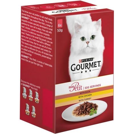 Gourmet Mon Petit Poultry Turkey Duck Chicken ( 6Pk) 50g - PK 8 - 718793 (1/2)