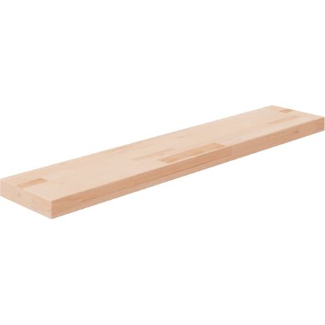 Tabla estantería madera maciza roble sin tratar 100x20x4 cm vidaXL (1/4)