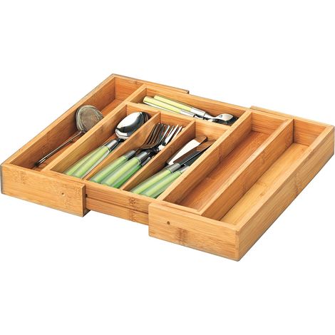 Zeller, Besteckkasten, ausziehbar, Bamboo (1/2)