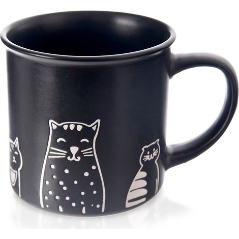 Keramikbecher schwarze katzen 500 ml