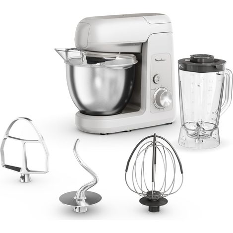 Moulinex Bake Partner, Kitchen Machine, potente impastatrice planetaria da 1100 W, prestazioni durevoli, kit di accessori BakeGood, QA521B25 (1/4)