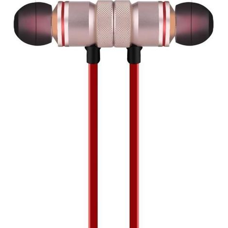 Casque Bluetooth sport écouteur sans fil - Gold - Aimant - iPhone Android (1/3)