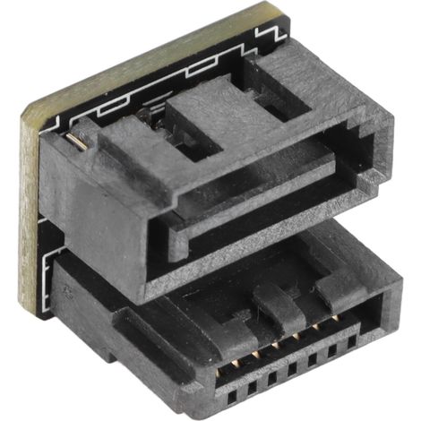 Adaptateur SATA 7 Broches 180 Degrés, Carte Circuit Multiface 6Gb/s Sans Perte pour Carte Mère ABS (1/5)