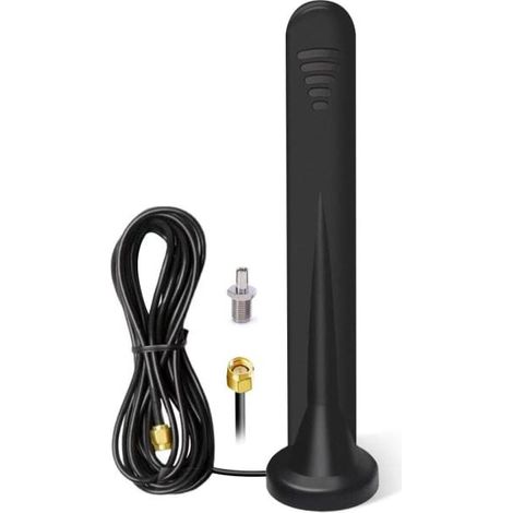 Antenne D4G 5G LTE Amplificateur Signal Intérieur Extérieur 15DBI Omnidirectionnelle Étanche Connecteur TS-9/SMA 3G/4G/5G/GSM/GPRS Routeur Mobile Passerelle (1/4)