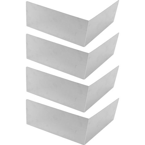 4 pièces Gouttière Protection Anti-Éclaboussure Aluminium Gouttière Toiture Garde-Gouttière Maison Bardeaux Toit Angle (1/5)