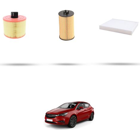 Kit tagliando 3 filtri compatibile con Opel Astra K 1.6 Turbo 147kw Dal 2015 (1/4)