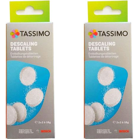 2er Pack - Bosch TCZ6004 Entkalkungstabletten für alle Tassimo Multi-Getränke-Automaten