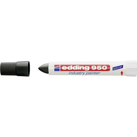 Edding Marcatore industriale 4-950001 Nero resistente all'acqua: Sì