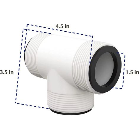 Distributeur de tuyau en T pour piscine, compatible avec les pompes de piscine Intex Coleman (2 pièces), convient aux diamètres de 1,5 pouce.