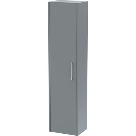 Winshill Wall Hung 1 Door Tall Cabinet - Grey - 350mm (1/4)
