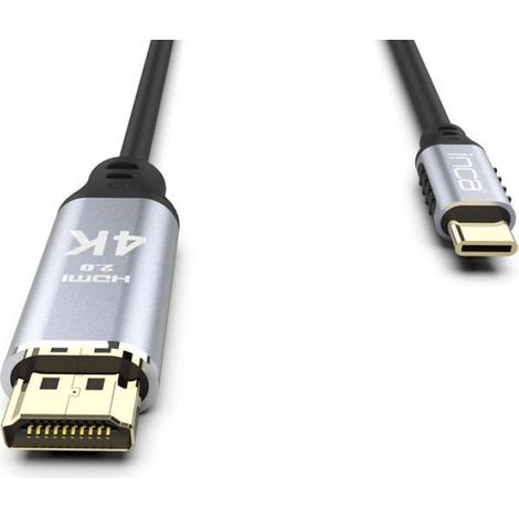 Câble HDMI 4K - İnca - ITCH-02TX - Type C - 2 m - Pointe dorée (1/3)