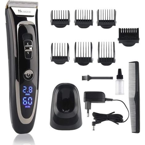 ®Rising FF Tondeuse Cheveux Hommes, 11 en 1Professionnelle Sans Fil Tondeuse Barbe Hommes, tondeuse à barbe électrique (1/4)