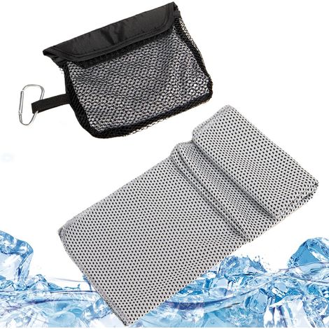 Serviettes Froides, Serviette de randonnée pour l'extérieur Accessoires de en Plein air, de Toilette Absorbant à séchage Rapide 30X100cm (1/5)