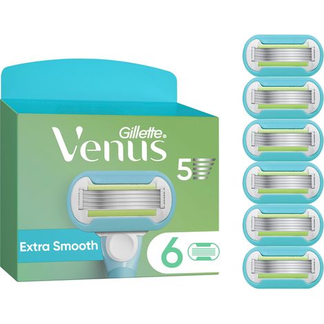 Venus - Gillette Venus Extra Smooth Razor Blades - Green/White - 6 pcs