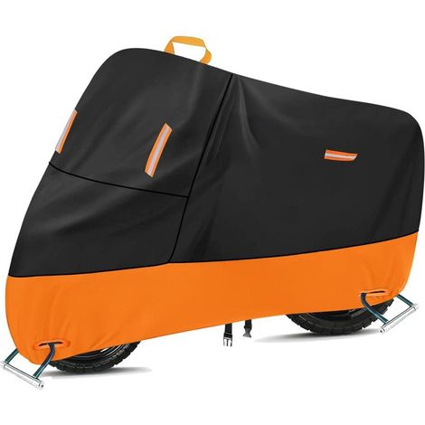 Oxford 300D Motorrad Abdeckplane Wasserdicht Reflektierend 195x90x100cm (1/5)