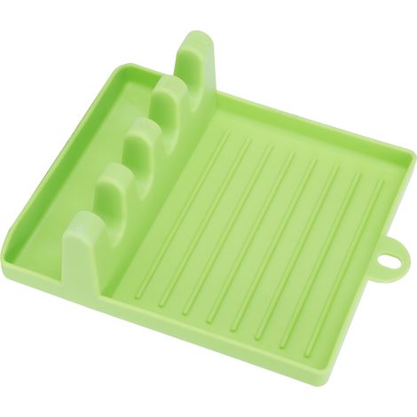 Multifunktionaler Halter für Deckel, Löffel und Pfannenwender, Küchenorganizer, grün, 5-teilig, Wandaufbewahrung. (1/5)