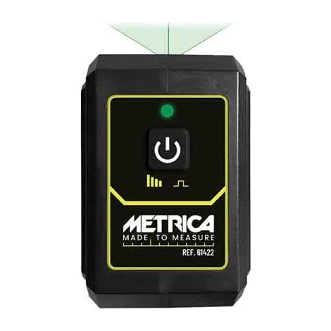 LIVELLO LASER 'GREEN CROSS' 2 LINEE METRICA Colore verde, portata fino a 15 mt - METRICA