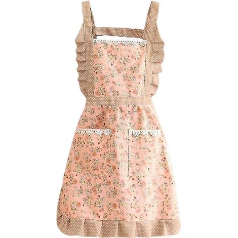 Tablier de cuisine pour femme avec poches, tablier à bavette à plusieurs épaisseurs pour cuisiner, pâtisser, faire des barbecues et jardiner (shape2) (1/5)