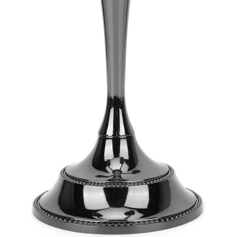 Porte-bougies noir à 3 branches pour dîner romantique, décoration de mariage et hôtel style européen