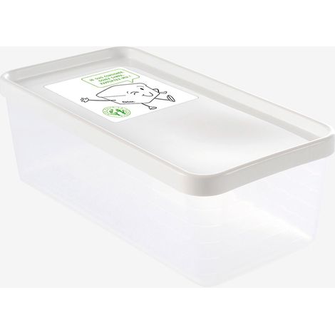 Boîte hermétique 1,2 L + couvercle blanc - lot de 12 - Gilac