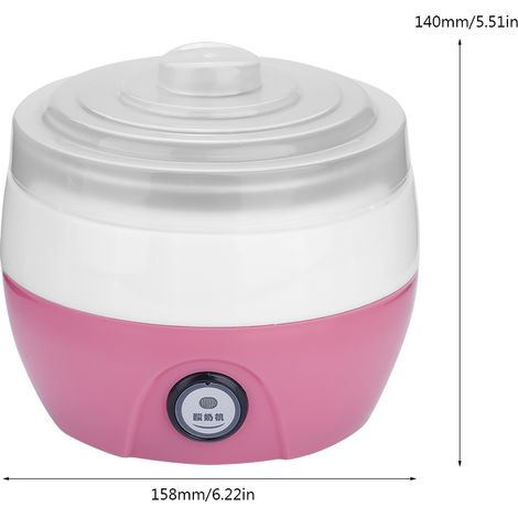 Automatischer elektrischer Joghurtbereiter 1L mit Edelstahl-Innenbehälter (Rosa) (1/5)