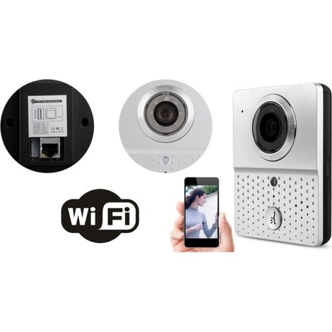 TrAdE Shop Traesio - Videocitofono Wifi Campanello Led Ir Lan Hd Camera Chiamata Remota Smartphone - (1/2)