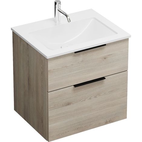 Burg Eqio Mineral Cast WT+WTU Mélaminé 616x620x490mm aw./Ei.D.Flanelle GR0200