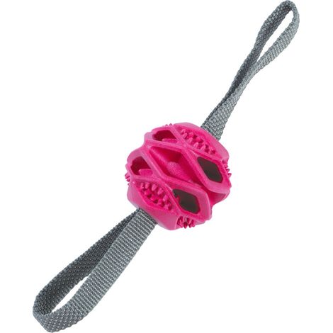Jouet Balle TPR cache friandises terracotta ø 7.8 x 31.5 cm pour chien - zolux (1/3)