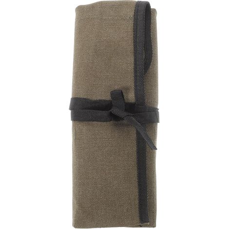 Trousse Outils en Toile Robuste Multiples Compartiments, Pochette à Outils Enroulable pour Bricolage et Travaux de Menuiserie (1/5)