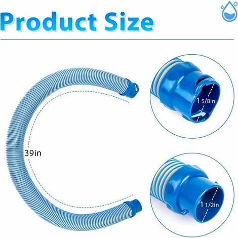 Tubo di ricambio per la pulizia della piscina Zodiac MX8 MX6 R0527700 - 1 m (1/4)