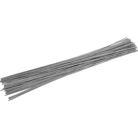 50 baguettes de soudage universelles en cuivre, aluminium, fer et acier inoxydable, fil de soudage fourré, électrodes de 33 cm x 1,6 mm, BS (1/5)