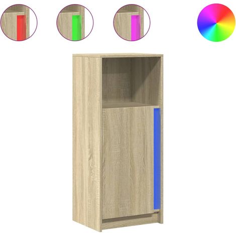 Maison Exclusive - Credenza con LED Rovere Sonoma 42,5x34x100 cm Legno Multistrato