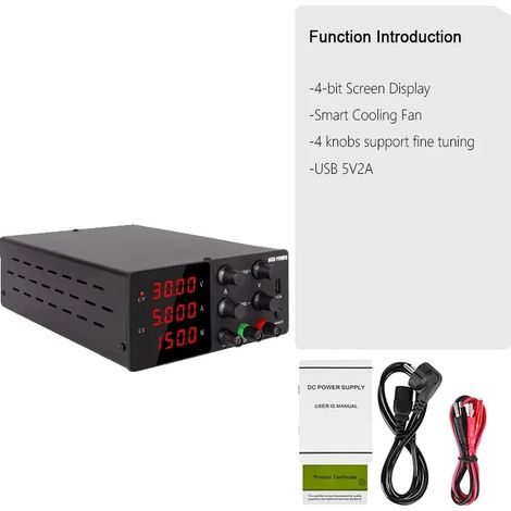 Alimentation CC, sortie 30V, courant 10A (1/2)