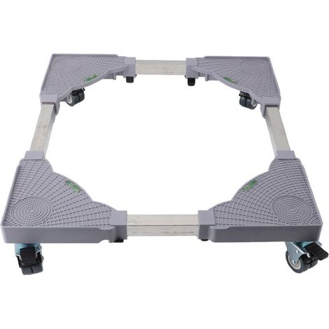 SJLERST Base de Machine à Laver Réfrigérateur,Support de Base pour Machine à laver, avec roue universelle, résistance au glissement, réfrigérateur réglable pour lave-linge et sèche-linge