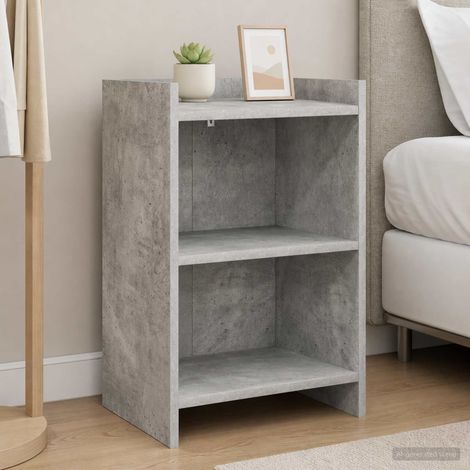 vidaXL Bedside Tables 2 pcs Concrete Grey 40 x 30 x 60 cm (1/5)