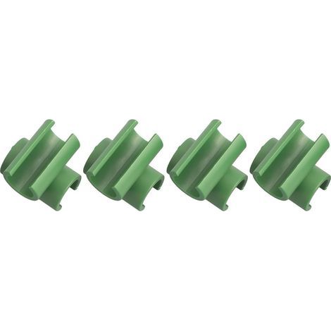 Lot de 50 connecteurs de treillis en plastique pour plantes de jardinage, pour tige fixe de cadre de jardin (16 mm) (1/5)