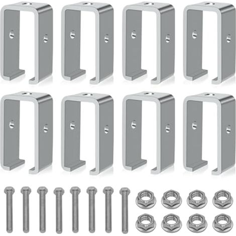 Lot de 8 crochets de suspension de rail de chariot pour P1834-EG, support de support intermédiaire de 3,5 cm, 2023 amélioré (1/5)