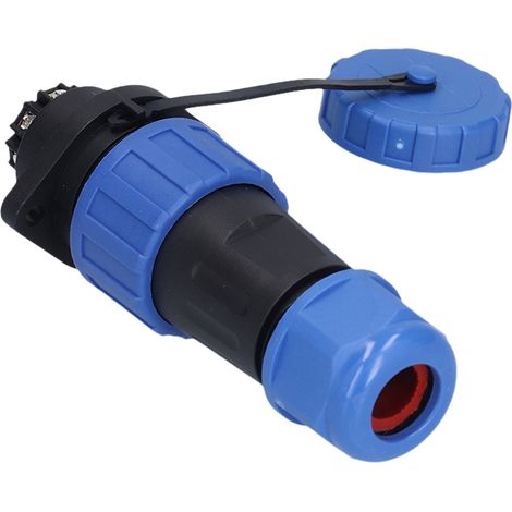 Wasserdichter LP20-Flansch-Flugzeugstecker, 250 V, 7-poliger Stecker und Buchse, Hochleistungsnetzteil (1/5)