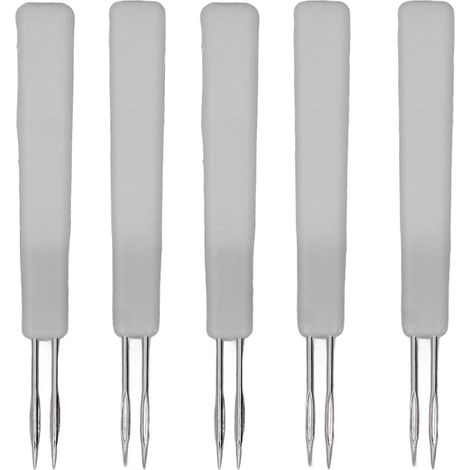 50 aiguilles doubles blanches pour la vaccination des volailles contre la variole épineuse. Matériel d'élevage. (1/5)