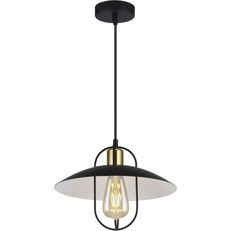 Colgante modelo Telmo acabado negro-oro 20 cm(alto)29 cm(ancho)29 cm(largo) (1/2)