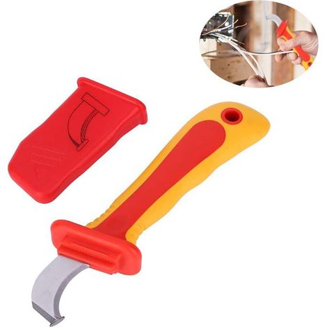 SJLERST Couteau d'électricien d'isolation Anti-magnétique Fast Strip Cable Stripper Cutter 1000V 210mm coupe-câble à cliquet et coupe-câble IEC60900 (1/5)