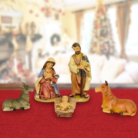 Set Nativita' Per Presepe Napoletano Natale Statuine Presepi In Plastica 5cm (1/2)
