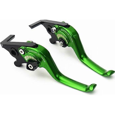 Accessoires moto adaptés à la Spring Breeze 150SC : frein à deux doigts court en alliage d'aluminium modifié, klaxon, embrayage (vert). (1/5)